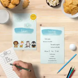 Geboortekaartje Diertjes