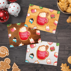 Kerstkaartje met Kerstkoekjes